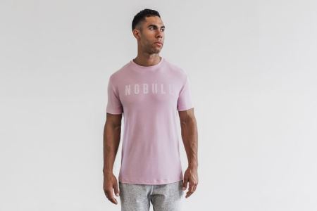 NOBULL Tee (Bright Colors) - Koszulki Męskie Różowe | PL-Z7ZUpju